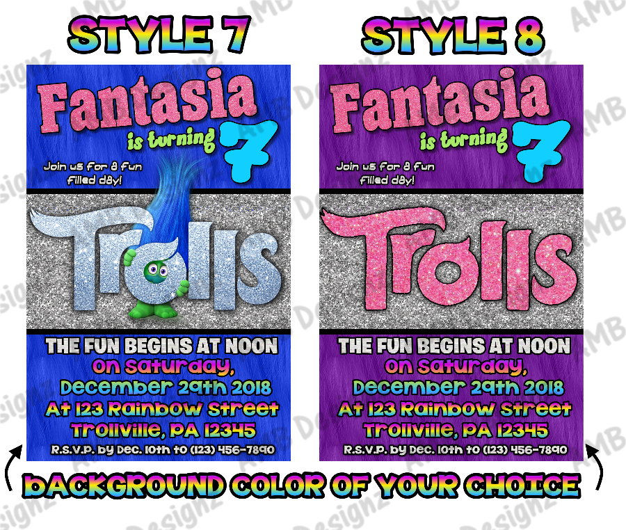 Thumbnail: Trolls Invitations Party Supplies