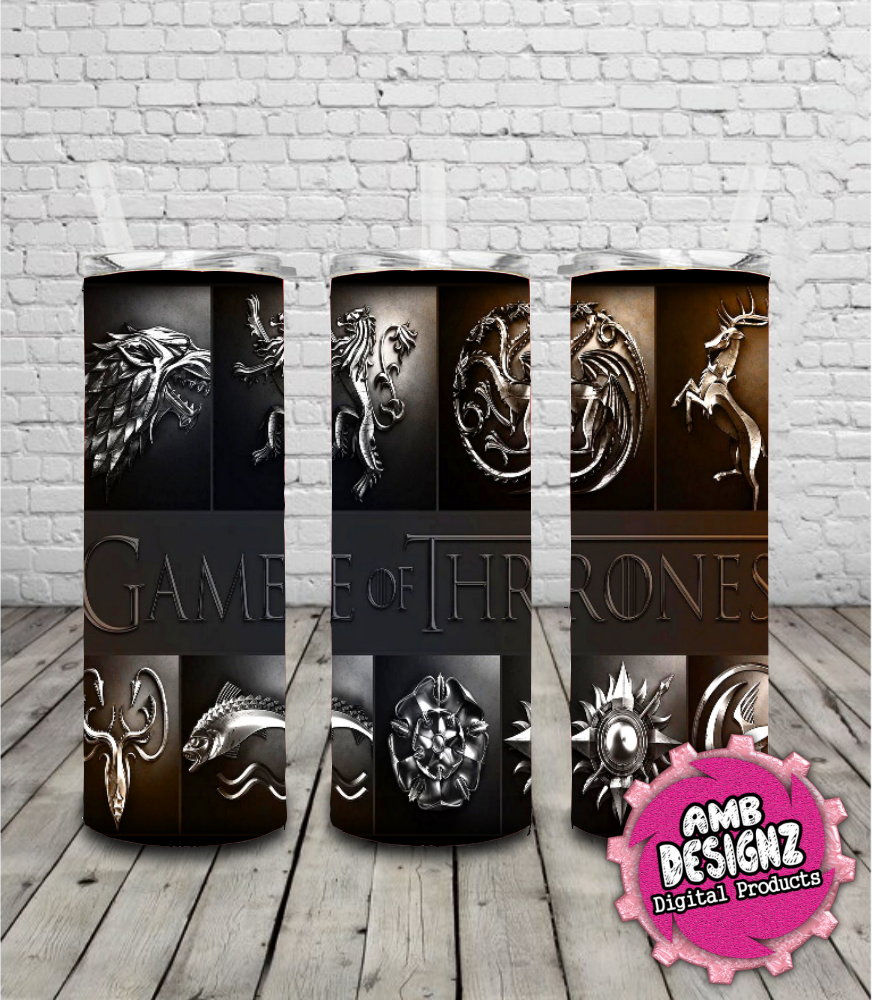 Game Of Thrones Themed 20oz Tumbler