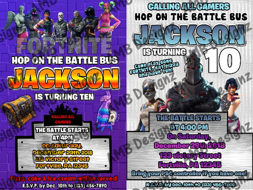 fortnite invitations - fortnite custom v1
