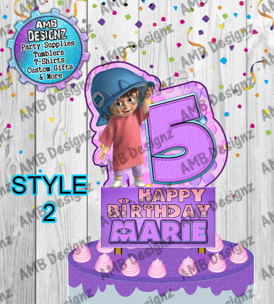 Thumbnail: Monsters Inc Cake Topper Centerpiece - Monsters Inc Party Supplies
