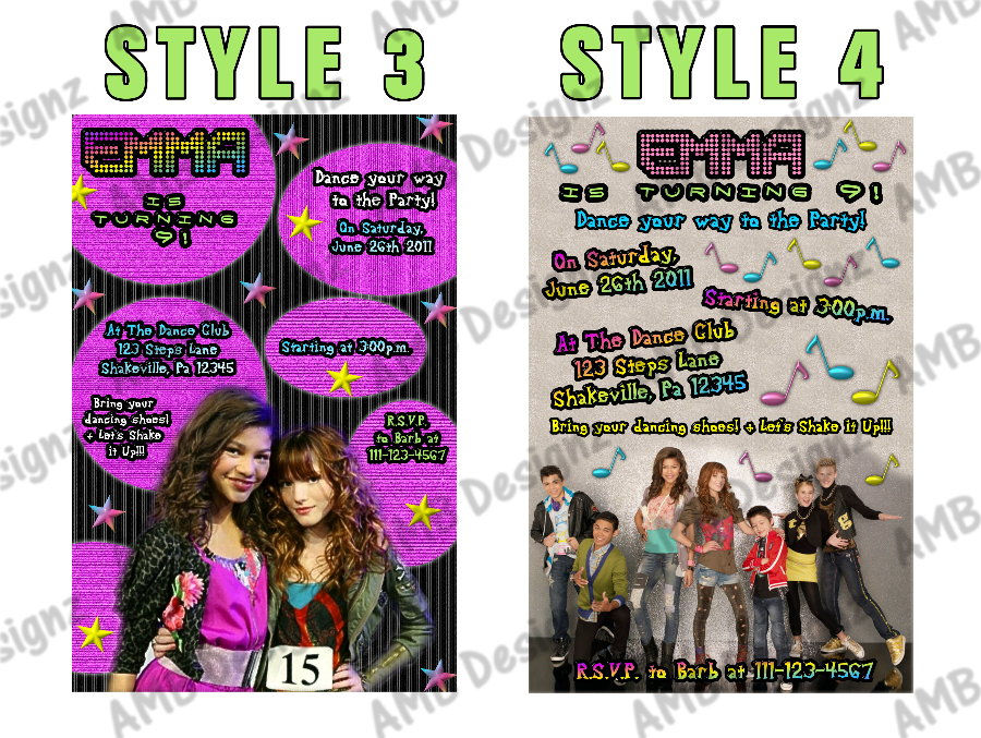 Thumbnail: Disney Shake it Up Invitations - Disney Shake it Up Party Supplies