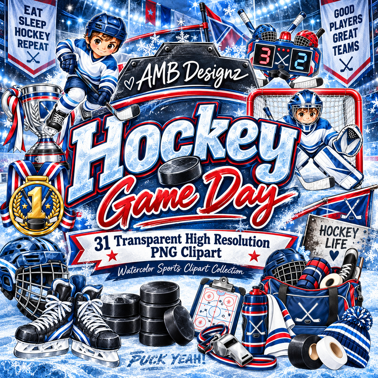 hockey clipart, ice hockey PNG, hockey sublimation, hockey mom crafts, hockey team graphics & clipart