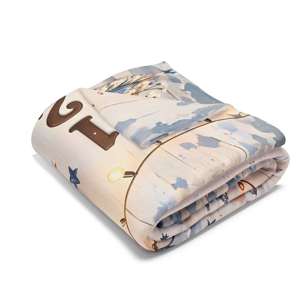 Thumbnail: Baby Milestone Fleece Blanket — "A Little Cowboy Is Growing Fast" Photo Prop