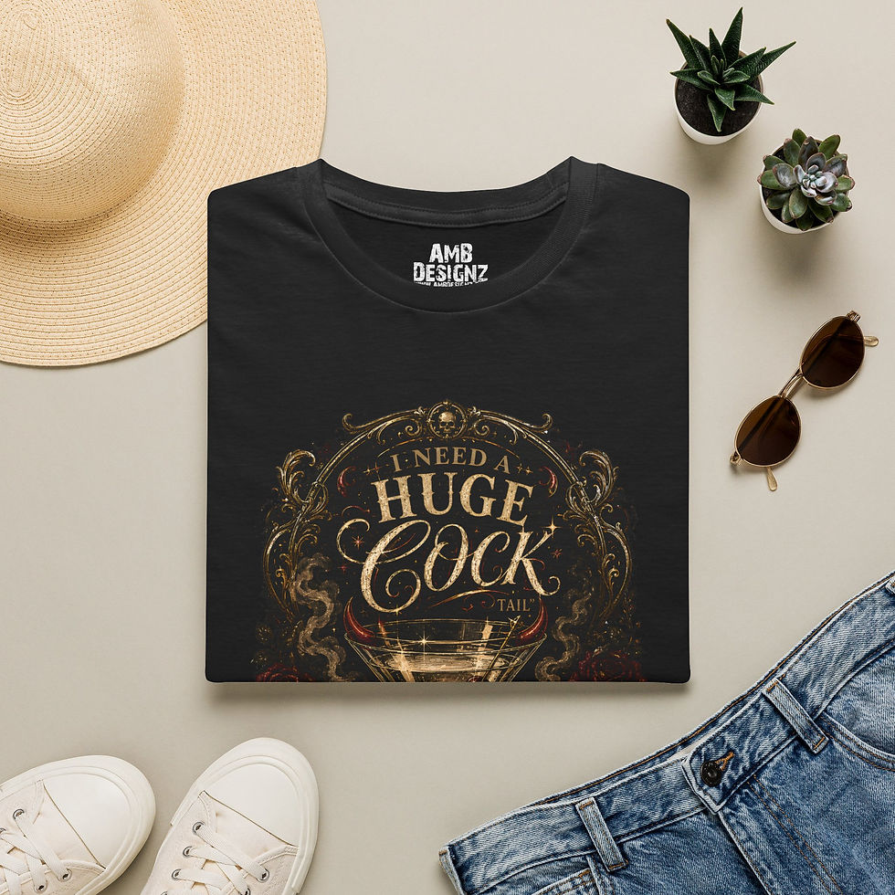 Thumbnail: Funny Huge Cocktail, Drinking Humor, Vintage Gothic Aesthetic Tee