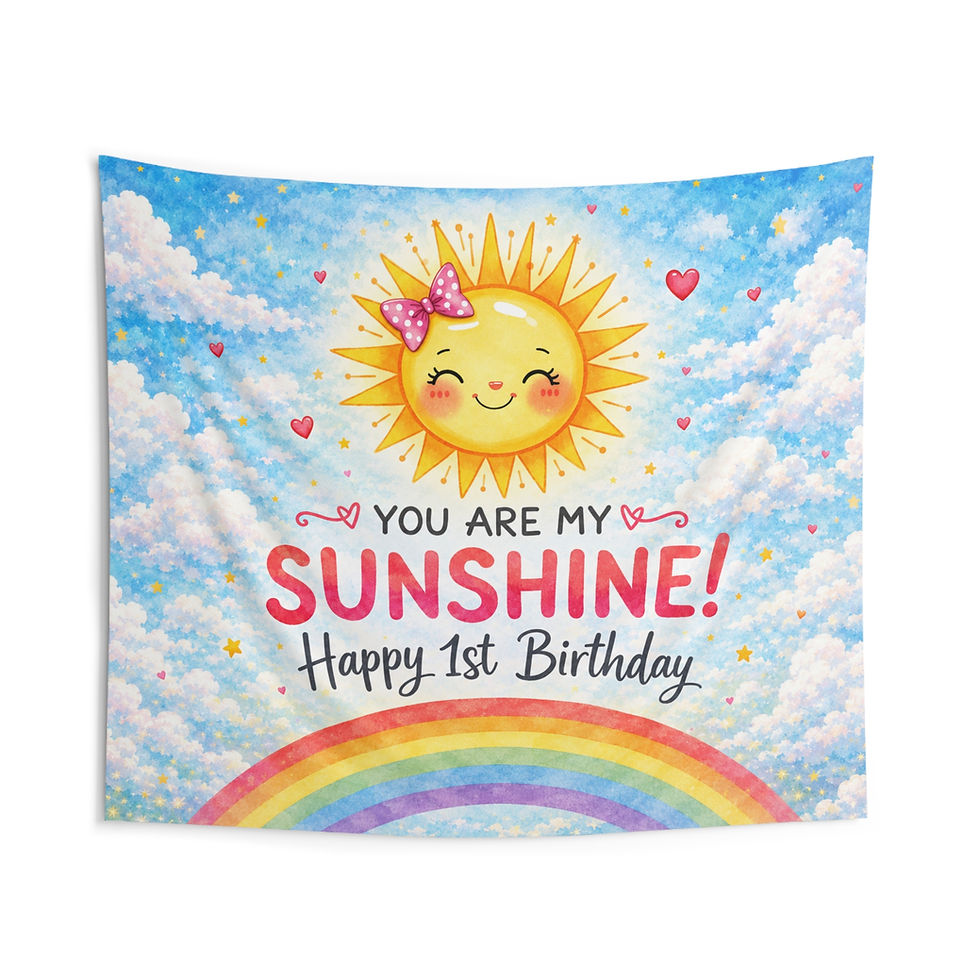 Thumbnail: You are my Sunshine Party Display Backdrop for Photos, Tables & Decor