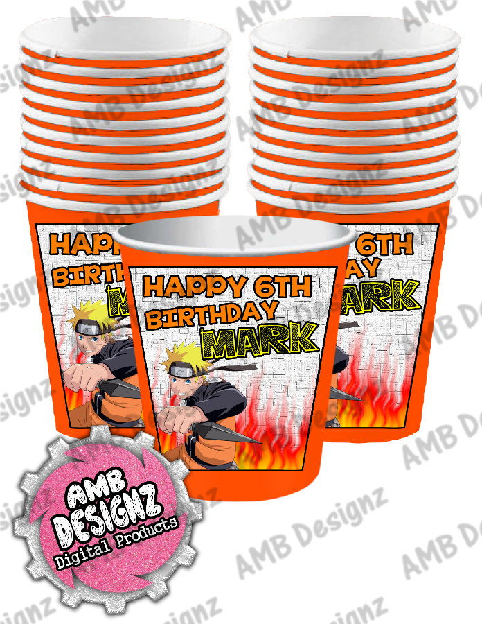 Naruto Party Cups Supplies Naruto Party Supplies