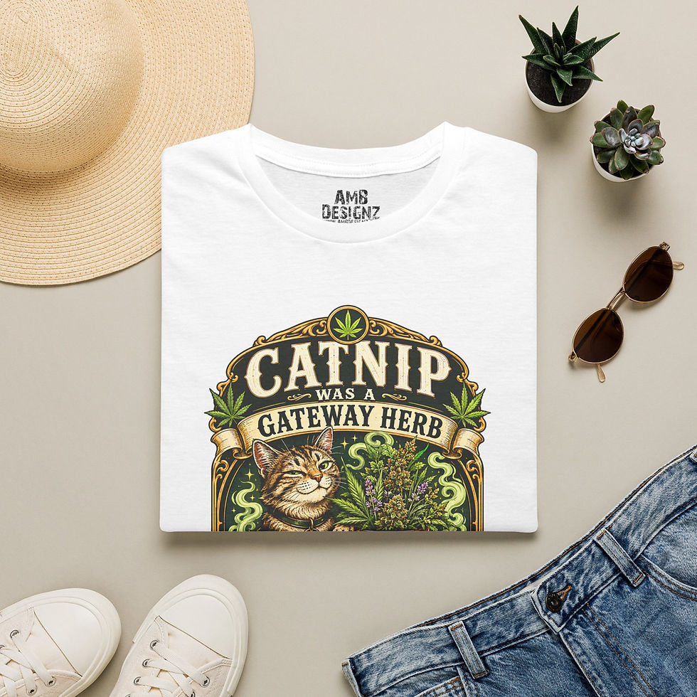 Thumbnail: Catnip Was a Gateway Herb Funny Cannabis Cat Shirt, Weed Humor Herbal Pet Tee