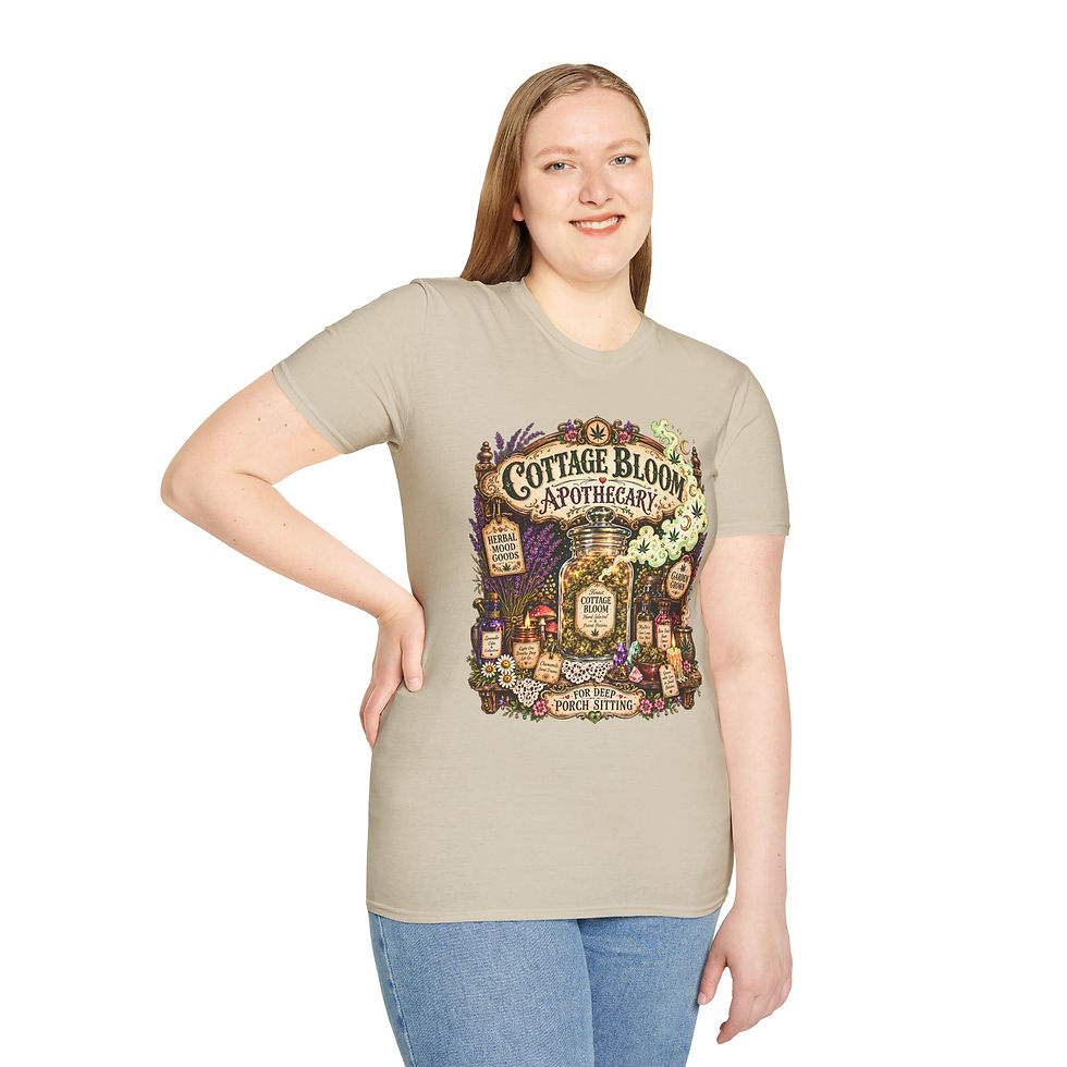 Thumbnail: Cottage Bloom Apothecary Weed Shirt: Vintage Botanical Cannabis Tee