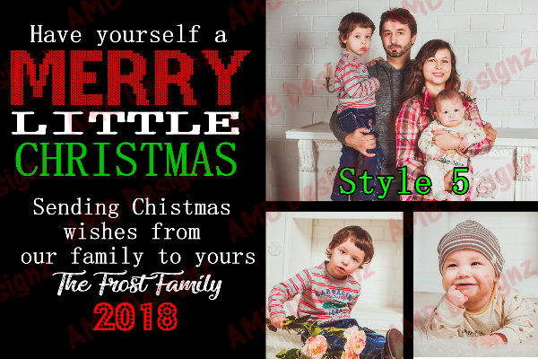 Thumbnail: Printable Christmas Photo Greeting Card