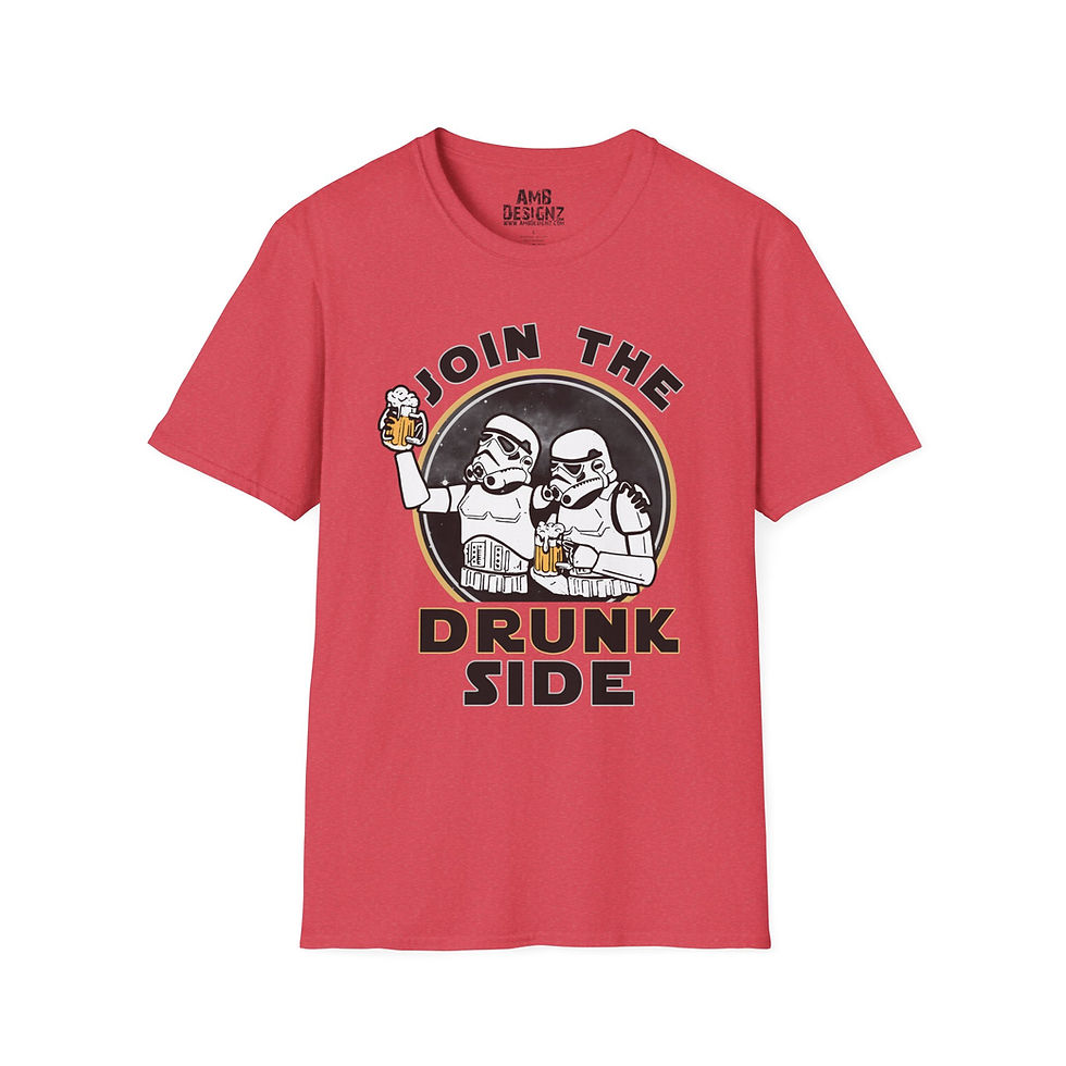 Thumbnail: Join the Drunk Side T-Shirt — Funny Party Drinking Tee