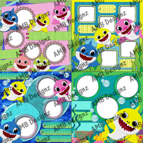 Baby Shark Pinkfong Digital Scrapbooking - Baby Shark Party Supplies