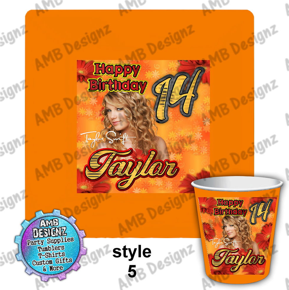 Thumbnail: Taylor Swift Party Cups - Taylor Swift Party Supplies