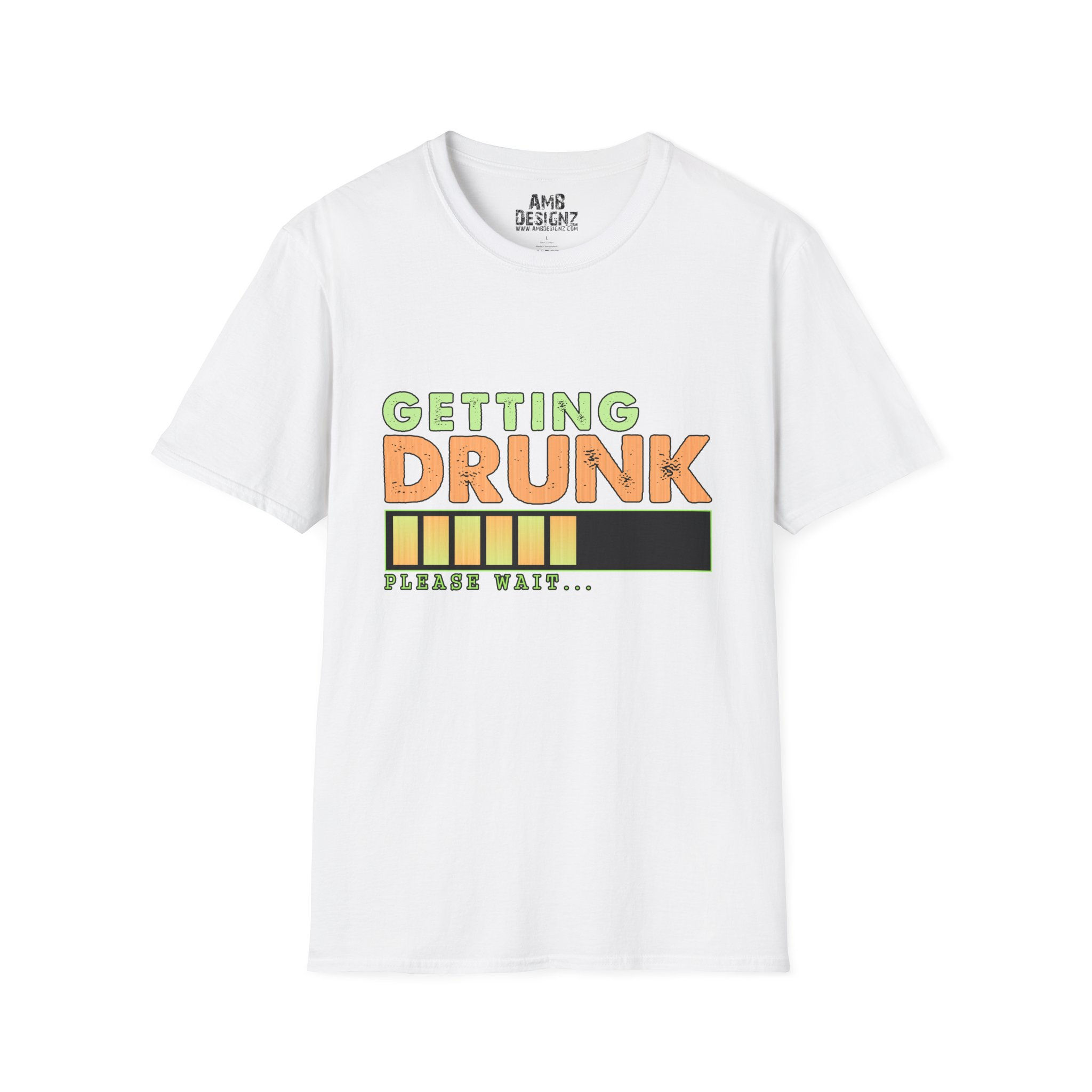 Getting Drunk Loading Graphic Tee — Funny Party T-Shirt