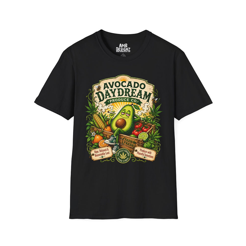 Thumbnail: Avocado Daydream Produce Co Funny Cannabis Avocado Produce T-Shirt
