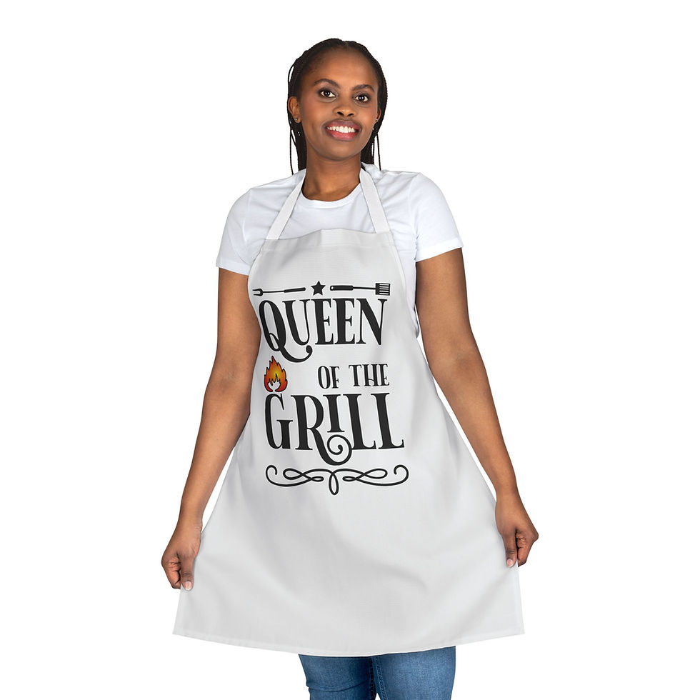 Thumbnail: Queen of the Grill Apron — Funny BBQ Cooking Apron for Grillmasters