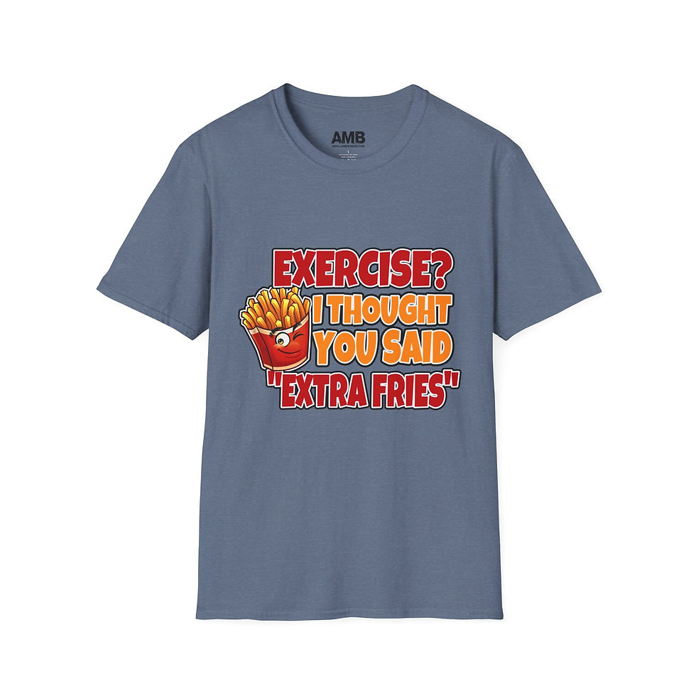 Thumbnail: Funny Foodie T-Shirt, Exercise Quote Tee, Gift for Fitness Lovers, Humor Shirt