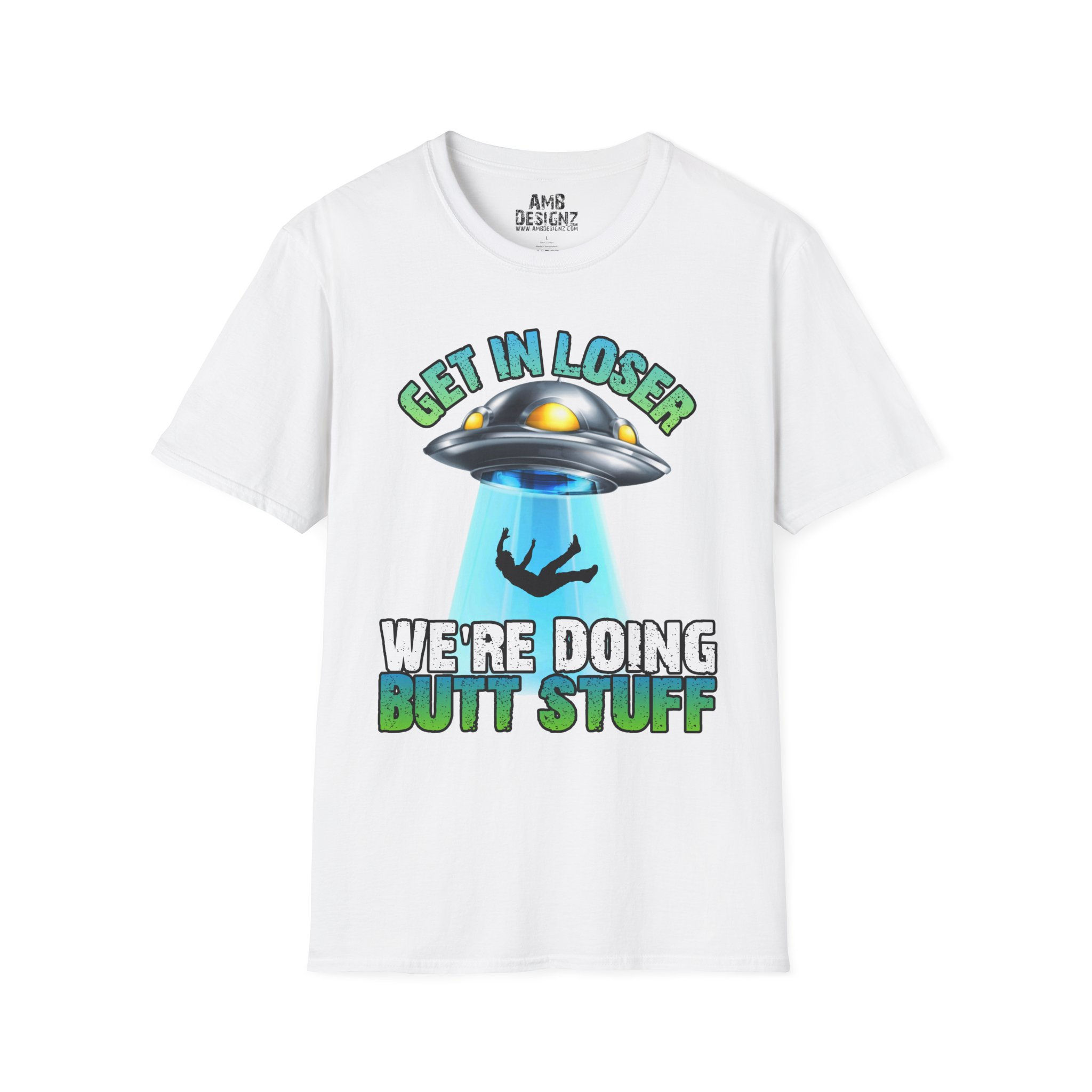 Get In Loser Alien Graphic T-Shirt | Casual Wear, Gifts, Humor, Sci-Fi, Summer