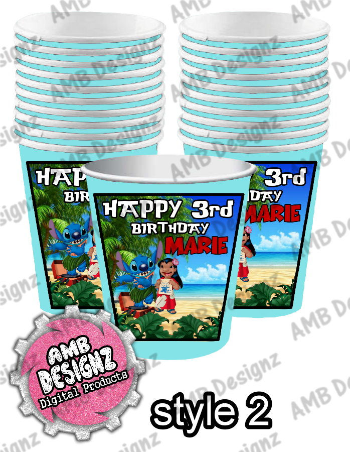 Lilo and Stitch Party Cups - Lilo and Stitch Party Supplies
