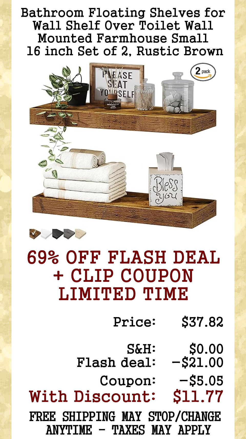 69% OFF FLASH SALE - LIMITED TIME + CLIP COUPON TO SAVE MORE!