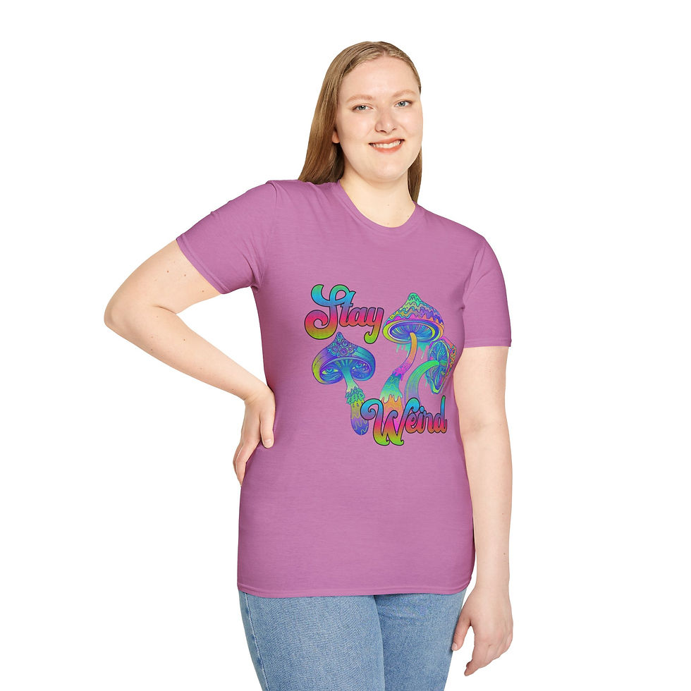 Thumbnail: Psychedelic Mushroom Tee - Stay Weird T-Shirt, Vintage Graphic Festival Tee