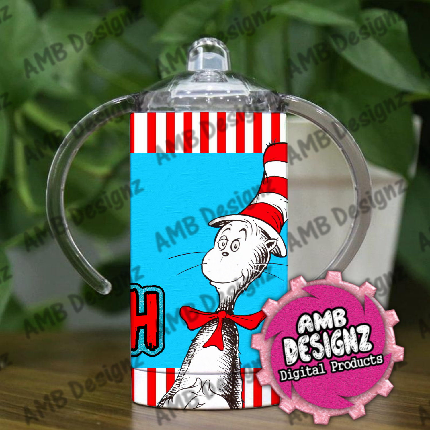 Dr. Seuss Cat in the Hat Grow with me Sippy Cup Tumbler