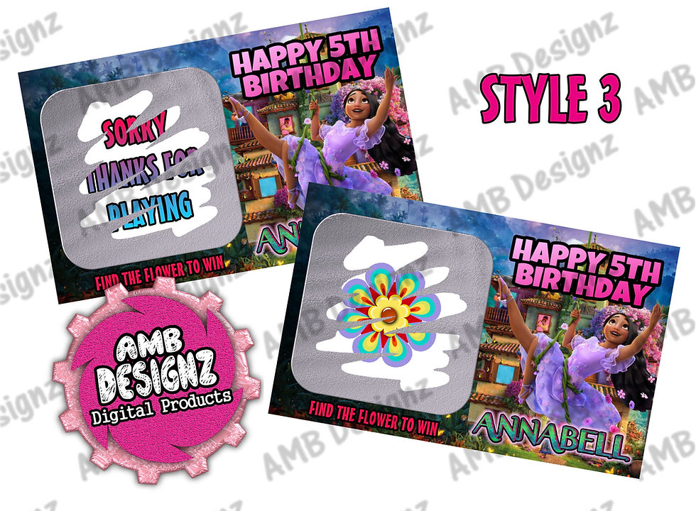 Thumbnail: Encanto Scratch Off Ticket Favor - Encanto Party Supplies