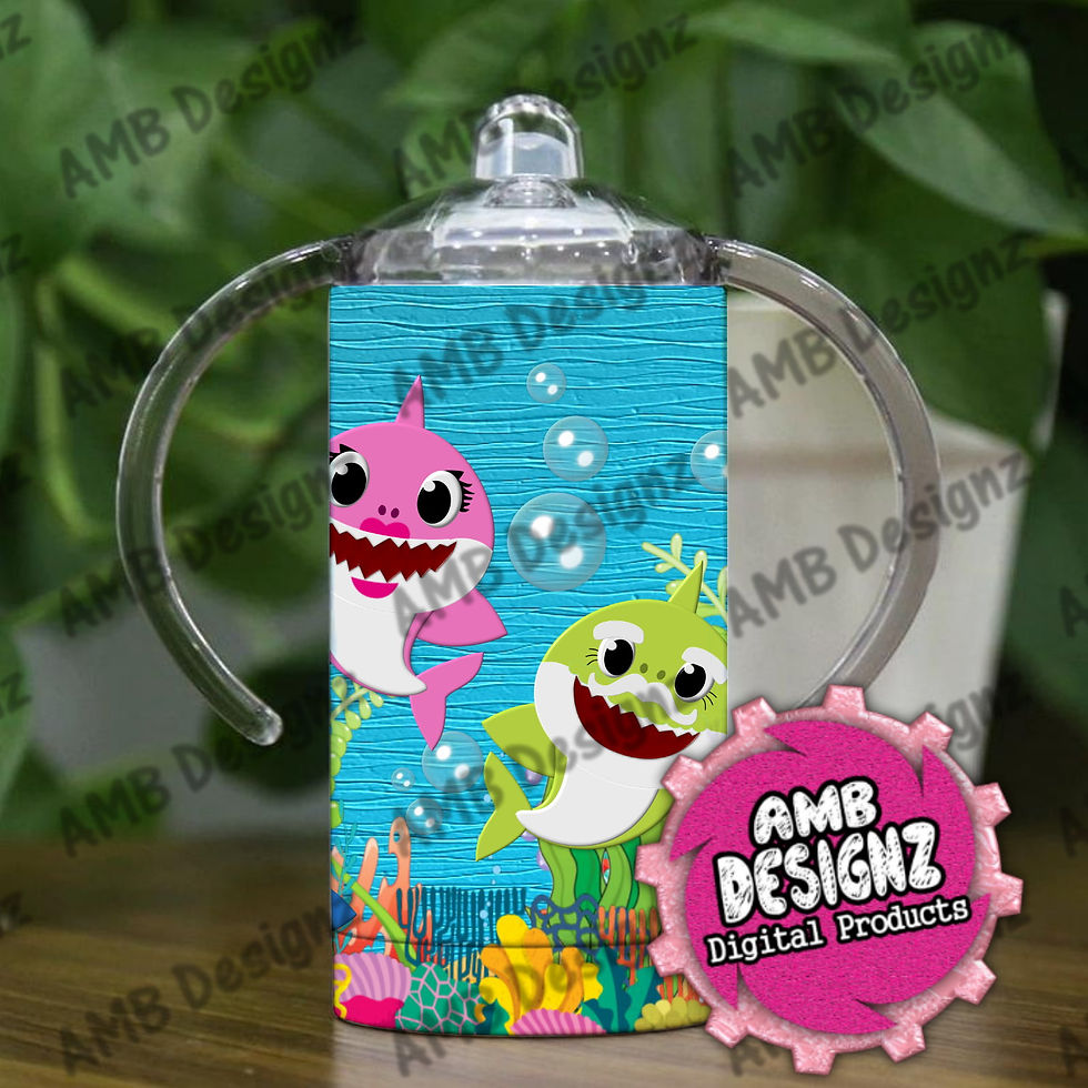 Thumbnail: Baby Shark Grow with me Sippy Cup Tumbler