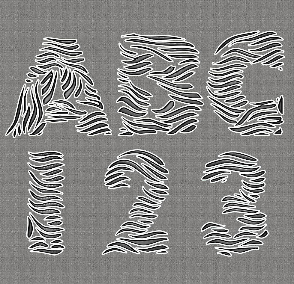 Thumbnail: Zebra Font