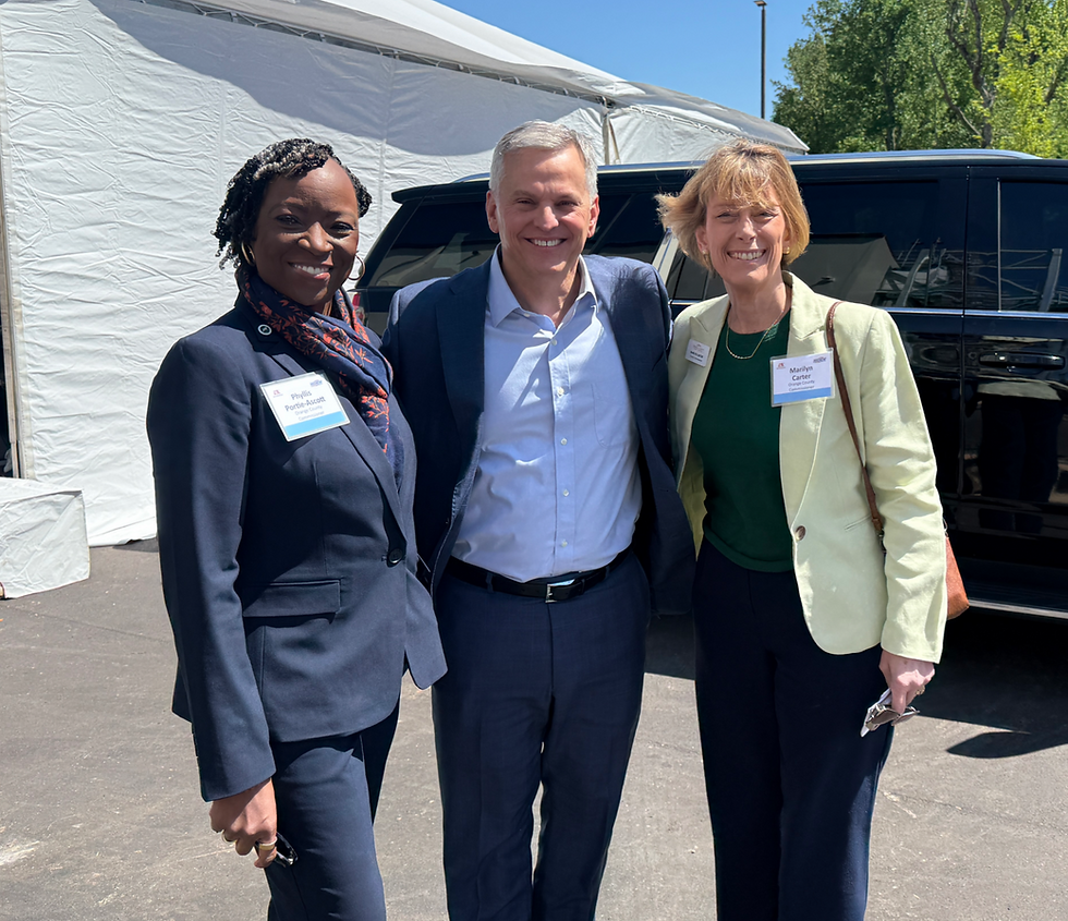 At a ribbon cutting for Morinaga-America, Inc. with Gov. Josh Stein and Commissioner Phyllis Portie-Ascott
