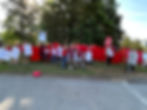 Wearing "Red for Ed" on May 1 at East Chapel Hill High School