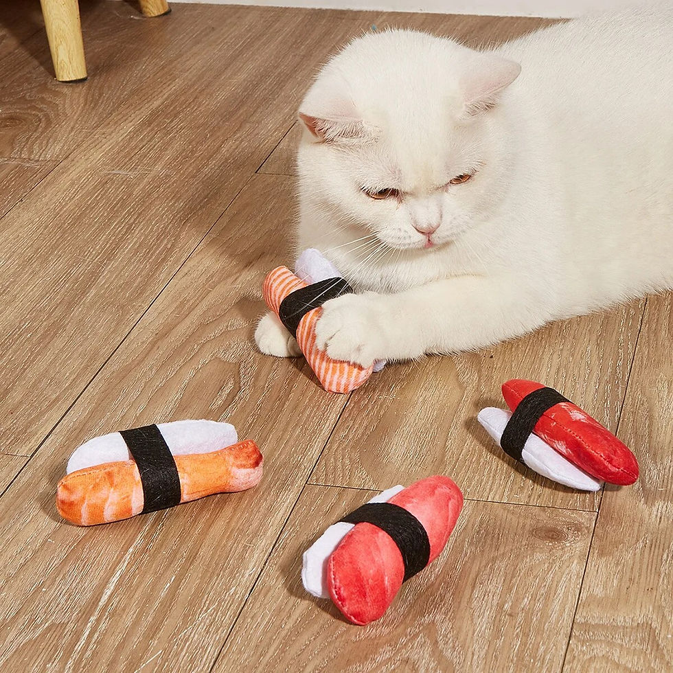 Thumbnail: Simulation Catnip Sushi Shape Cat Toy