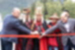 Ribbon cutting ceremony for the PacifiCan-funded Haisla Bridge replacement project in Kitimat, B.C.
