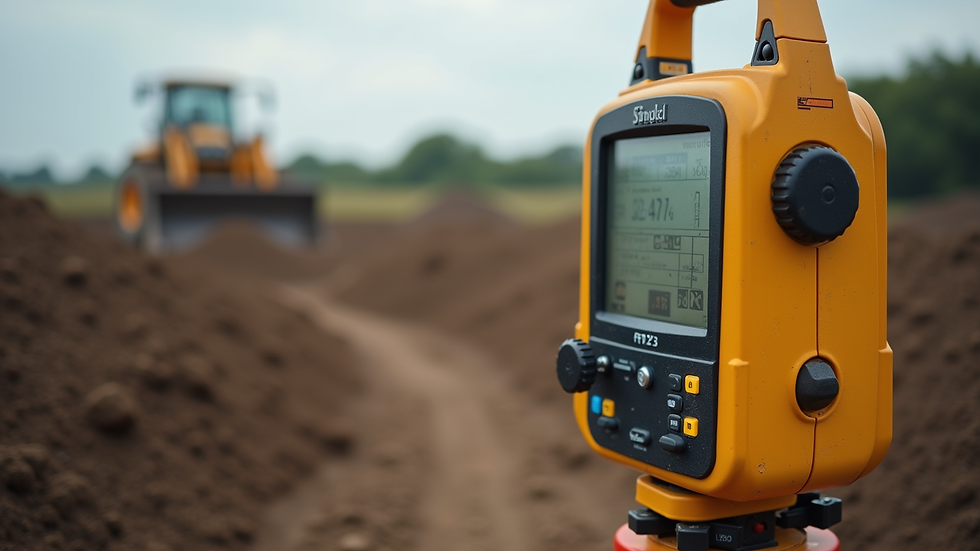 Close-up view of soil testing equipment used in geotechnical engineering