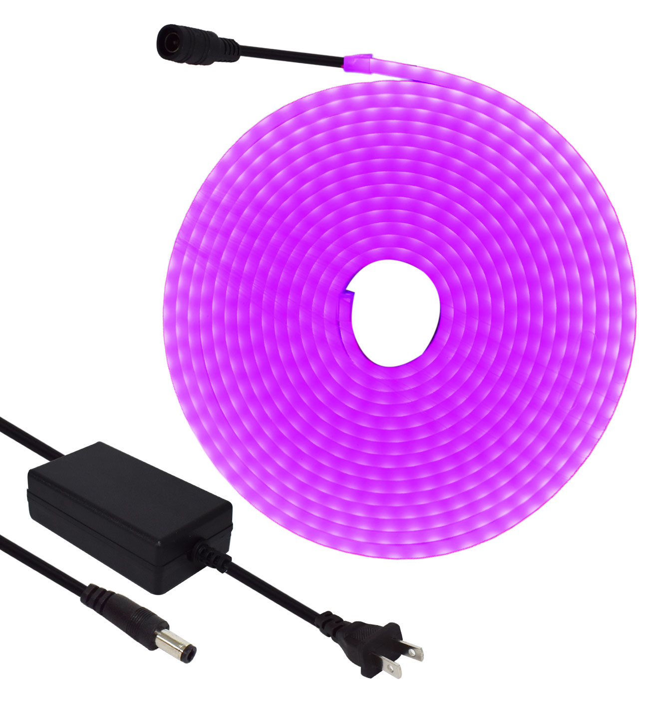 Tira Led Neon de 5m Completo Violeta