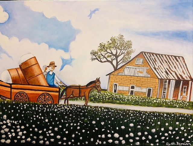 Taking home my share of harvest