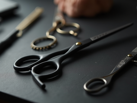 Professional Hair Cutting Scissors: Black Line by Adam
