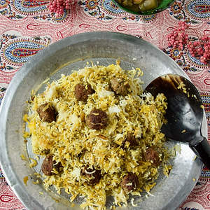 Shirazi Calam Polo (Cabbage and Beef rice)