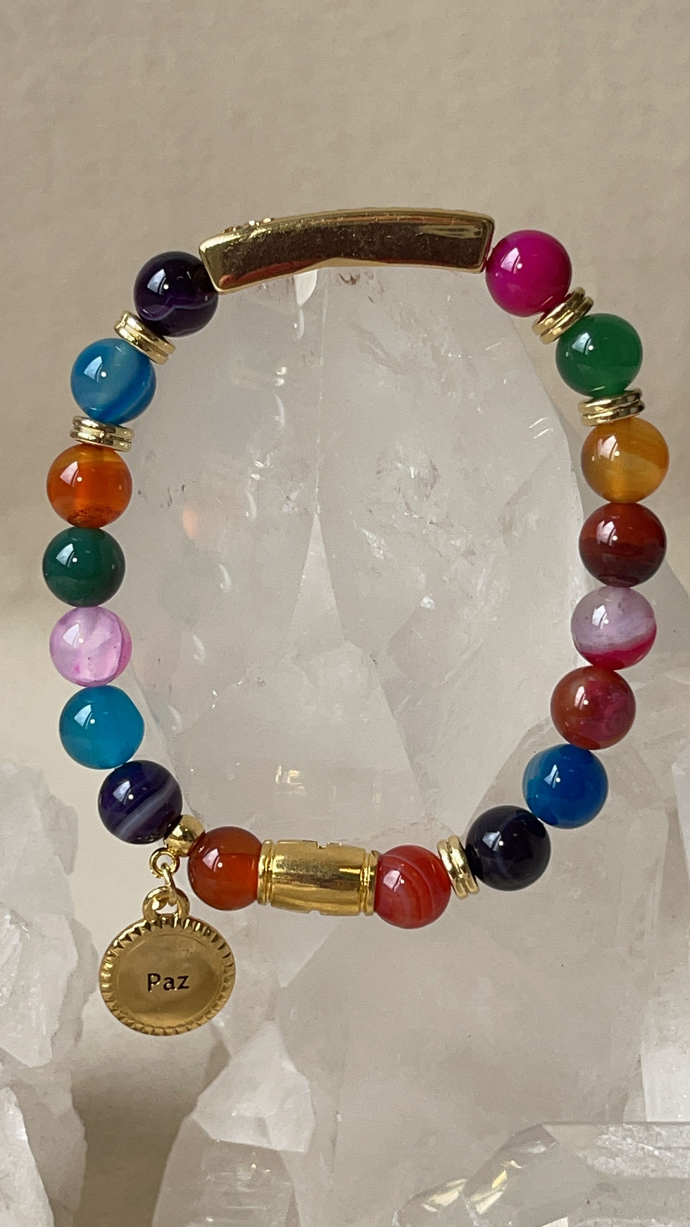 Miniatura: Pulseira Ágata Felicidade
