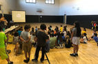 Students watching An Asteroid Named Psyche