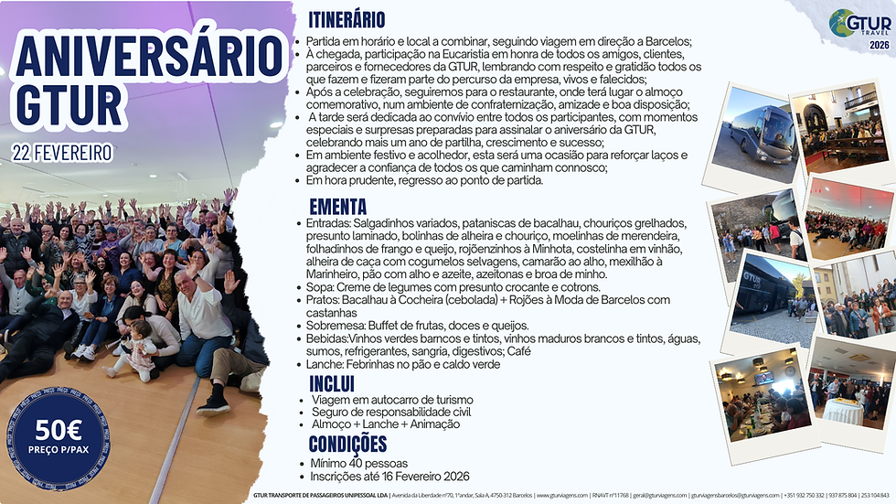 Aniversário Gtur