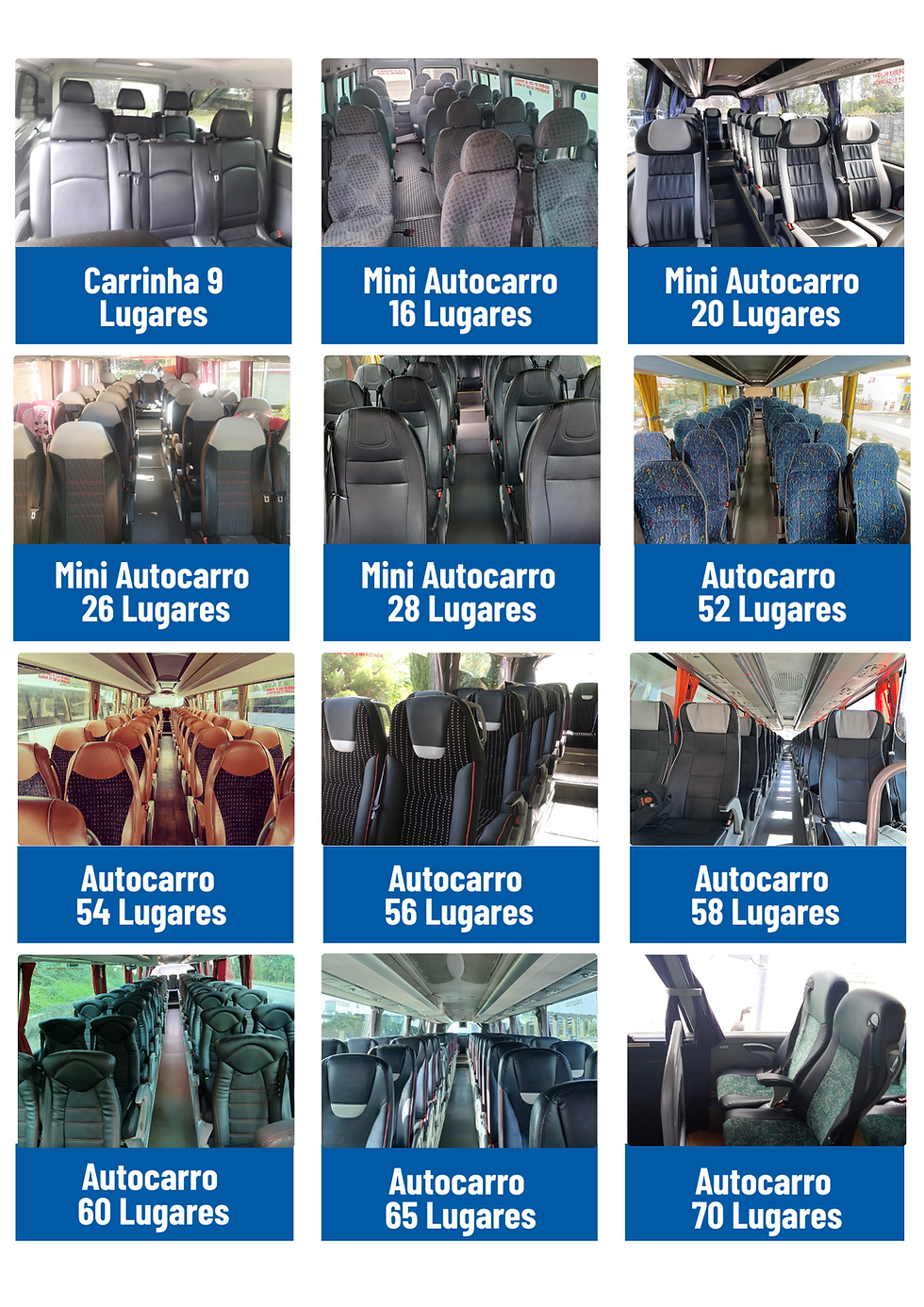 Os nossos autocarros