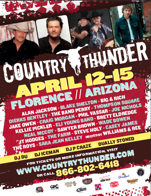 Country Thunder Arizona Florence, AZ Past Lineups