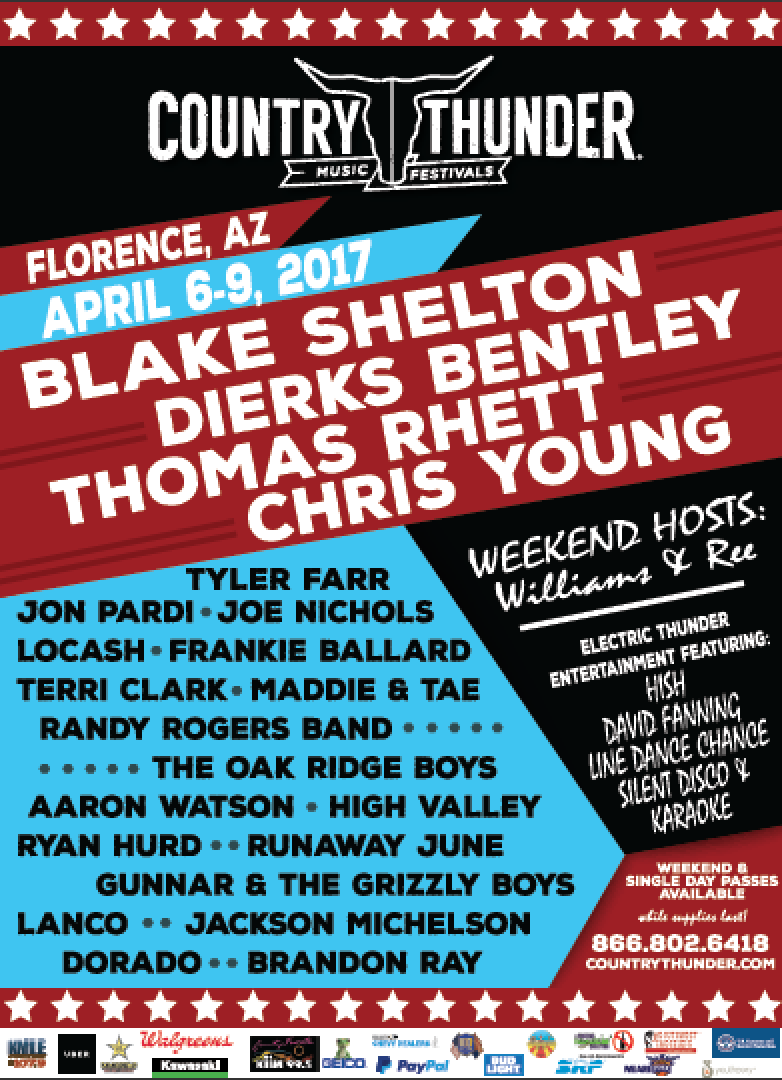 Country Thunder Arizona Florence, AZ Past Lineups