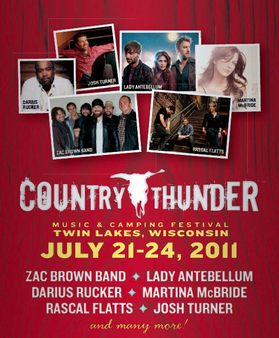 Country Thunder Wisconsin Twin Lakes, WI Past Lineups