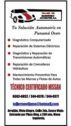 TALLER DE DIAGNOSTICO AUTOMOTRIZ