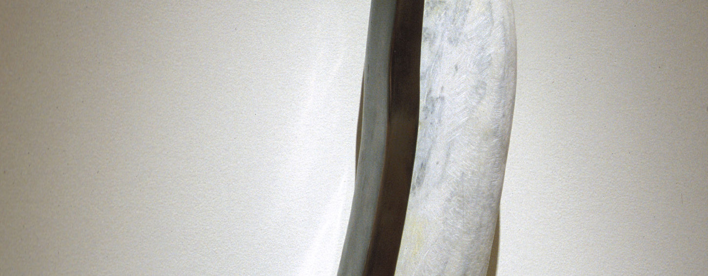 Bantam Work #12, 2002, marble, steel, 7 x 4 x 18 inches