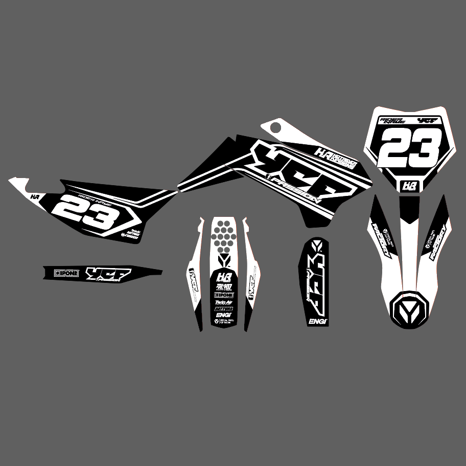 Miniature : kit déco perso pit bike, kit déco pit bike, kit déco dirt bike, kit déco YCF