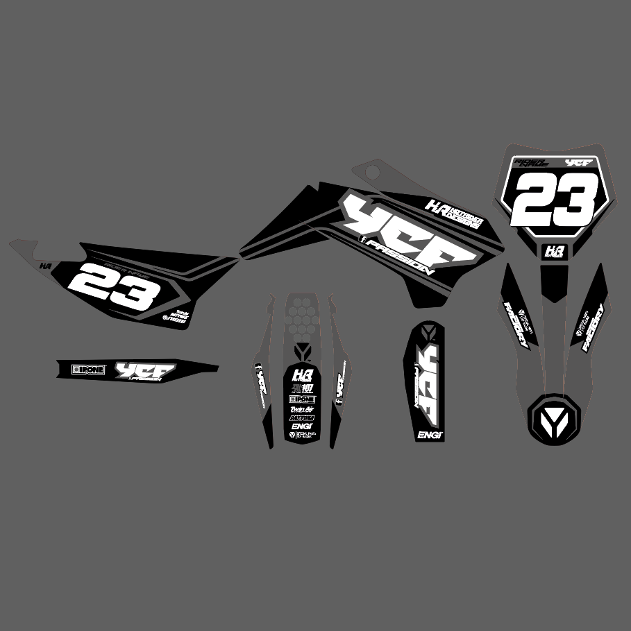 Miniature : kit déco perso pit bike, kit déco pit bike, kit déco dirt bike, kit déco YCF