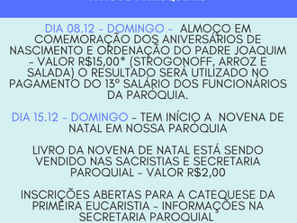 Avisos Paroquiais
