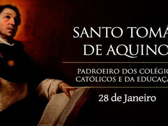 Hoje é celebrado Santo Tomás de Aquino, doutor da Igreja